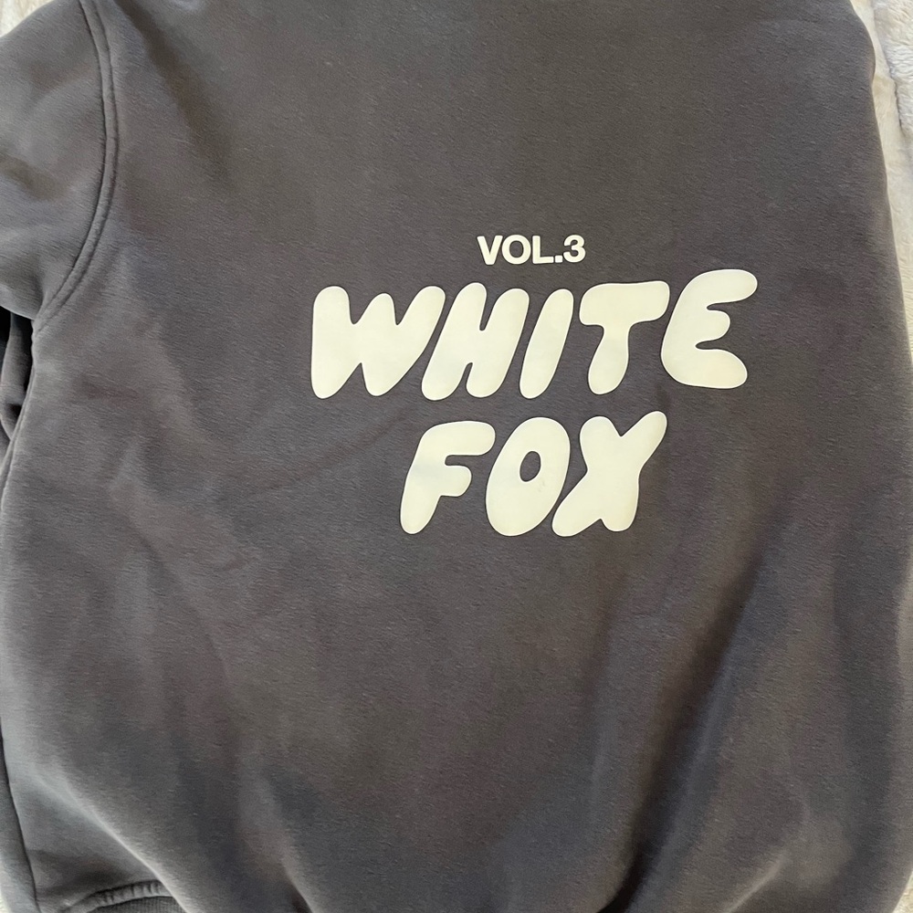 White Fox Boutique Gray Sweatshirt